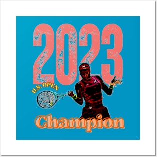 Coco Gauff 2023 U.S. Open Tennis Champion Posters and Art